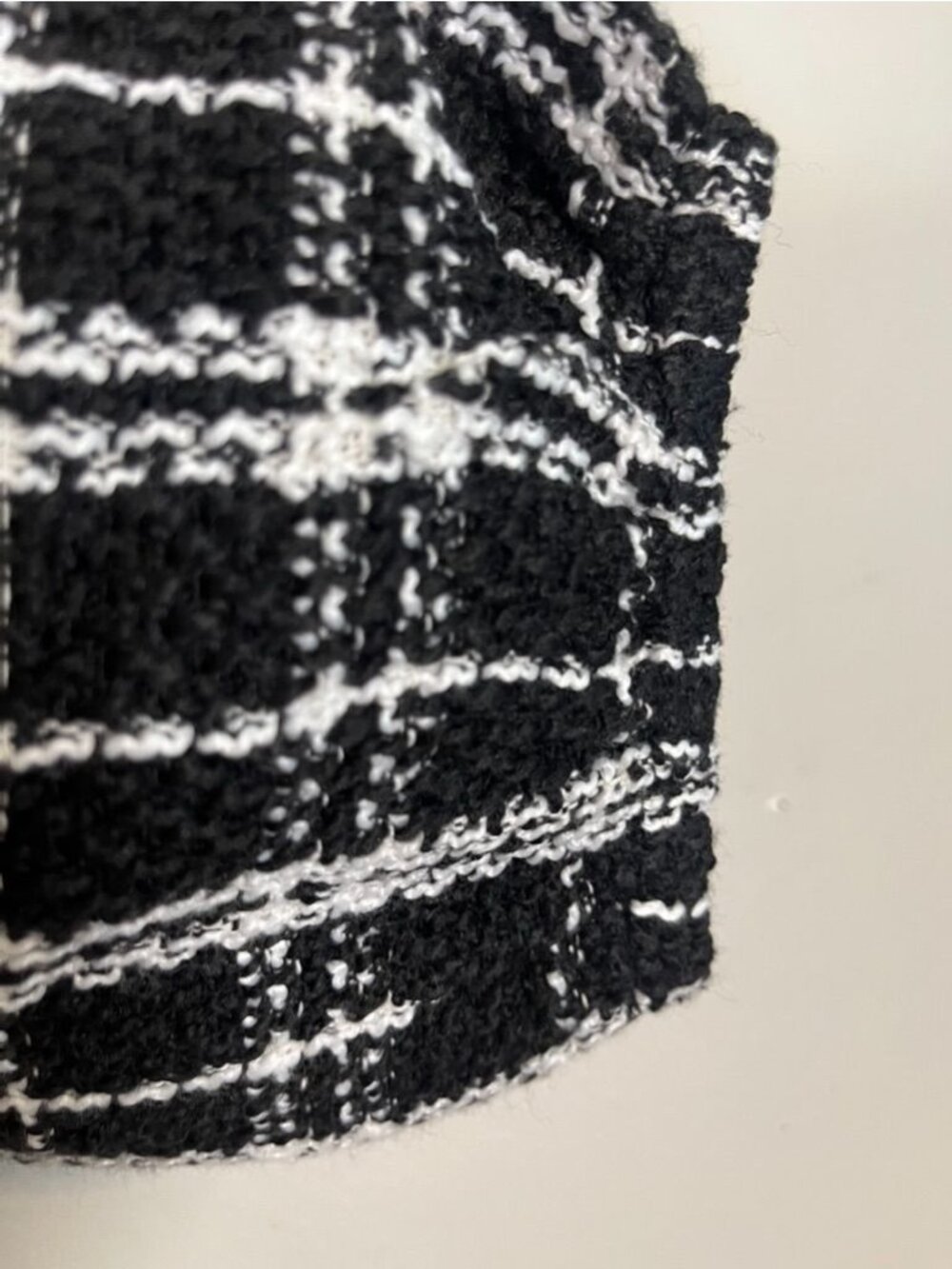 Neutral Plaid Babydoll Dress Black L Boho Indie Festival Festive Holiday Checks - Picture 5 of 10
